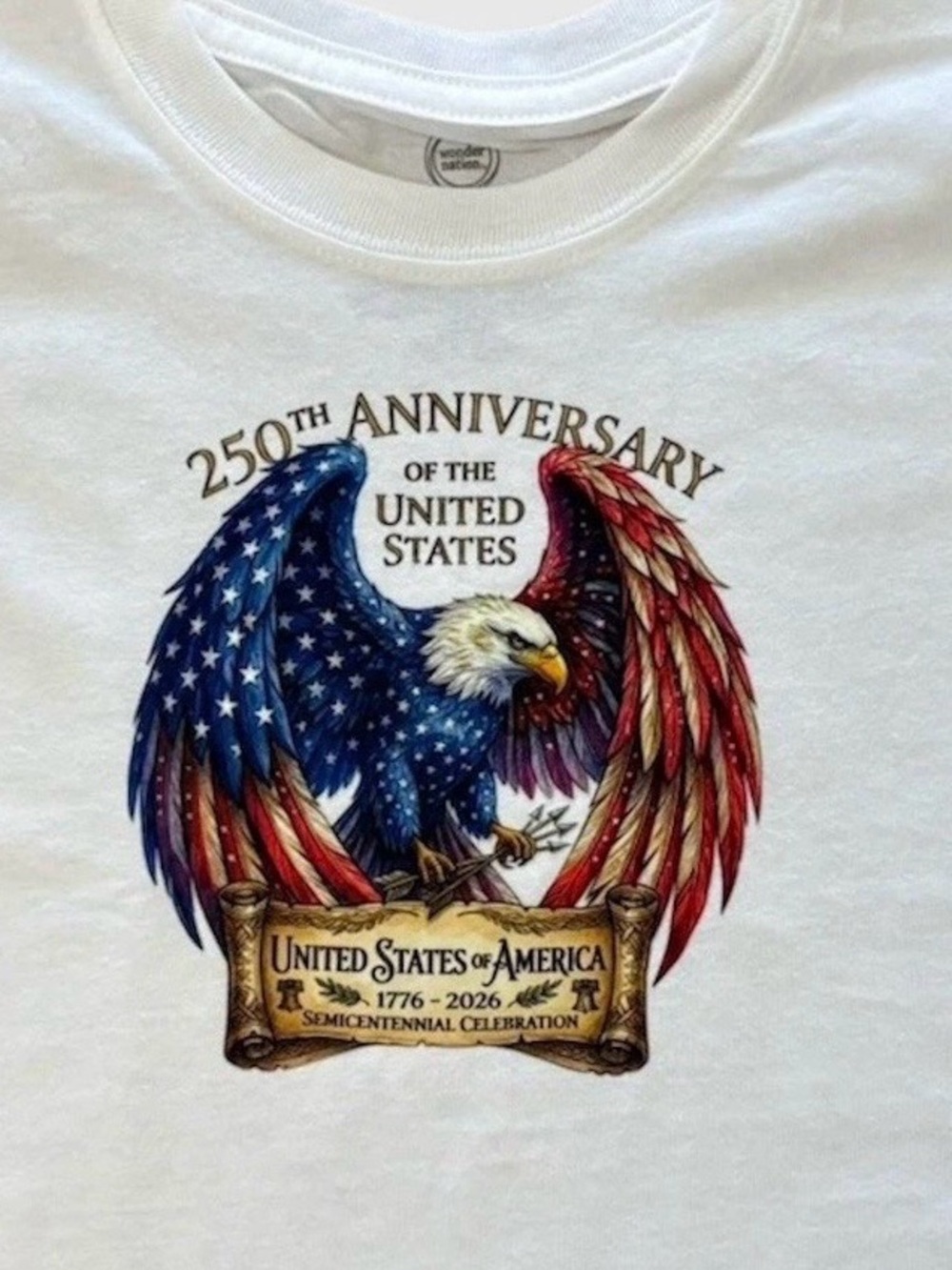 250 Anniversary Patriotic T-Shirt Size 2T-3T